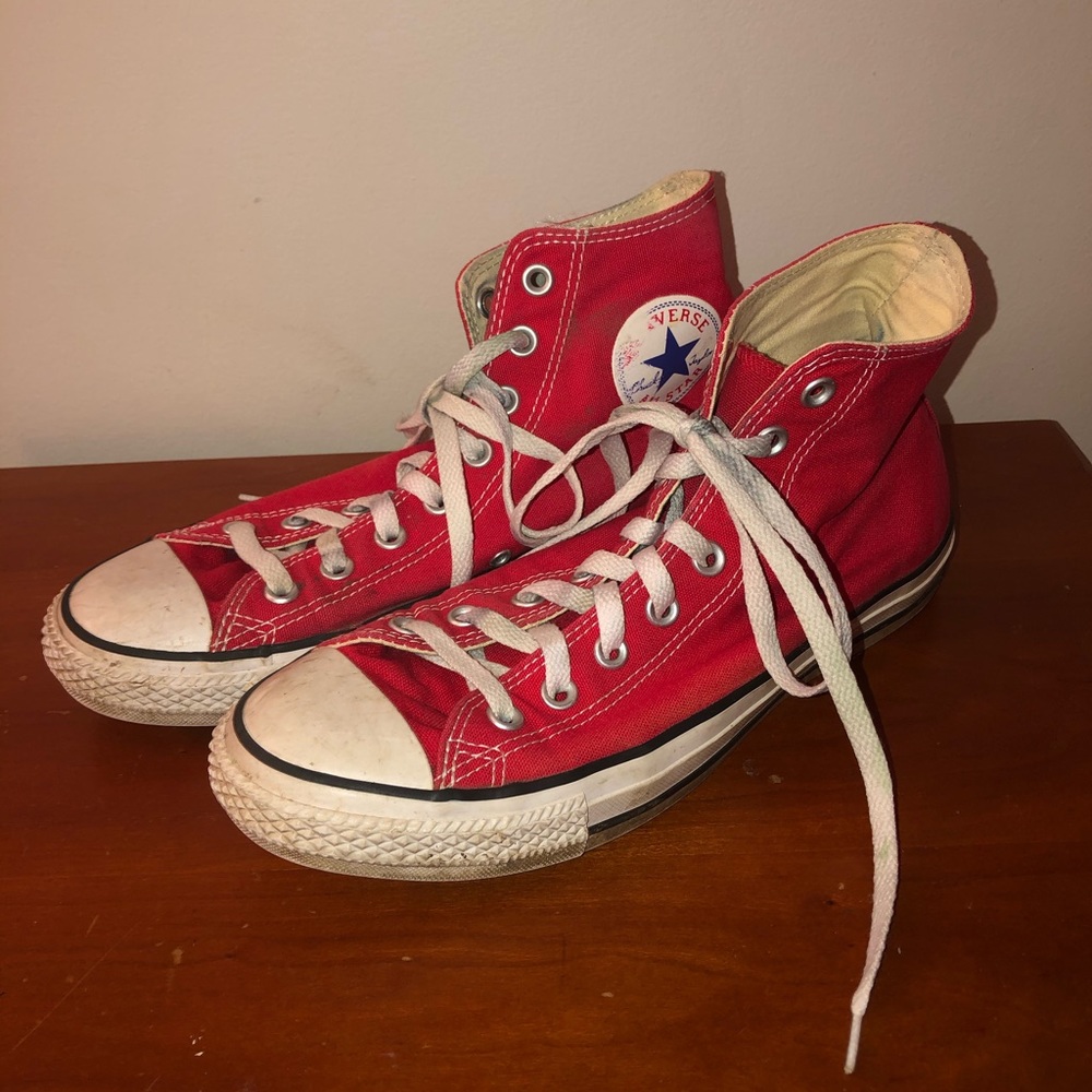 Red Converse Chuck Taylor All Star High Tops